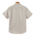 Camisa de Linho Manga Curta Masculina