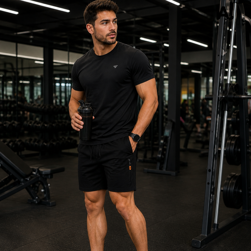[Pague 2 Leve 4] Bermudas Dry Fit Premium Secagem rápida, Bolso com Zíper e Ajuste Anatômico + FRETE GRÁTIS