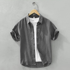 Camisa de Linho Masculina Old Money Itália