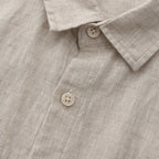 Camisa de Linho Manga Curta Masculina
