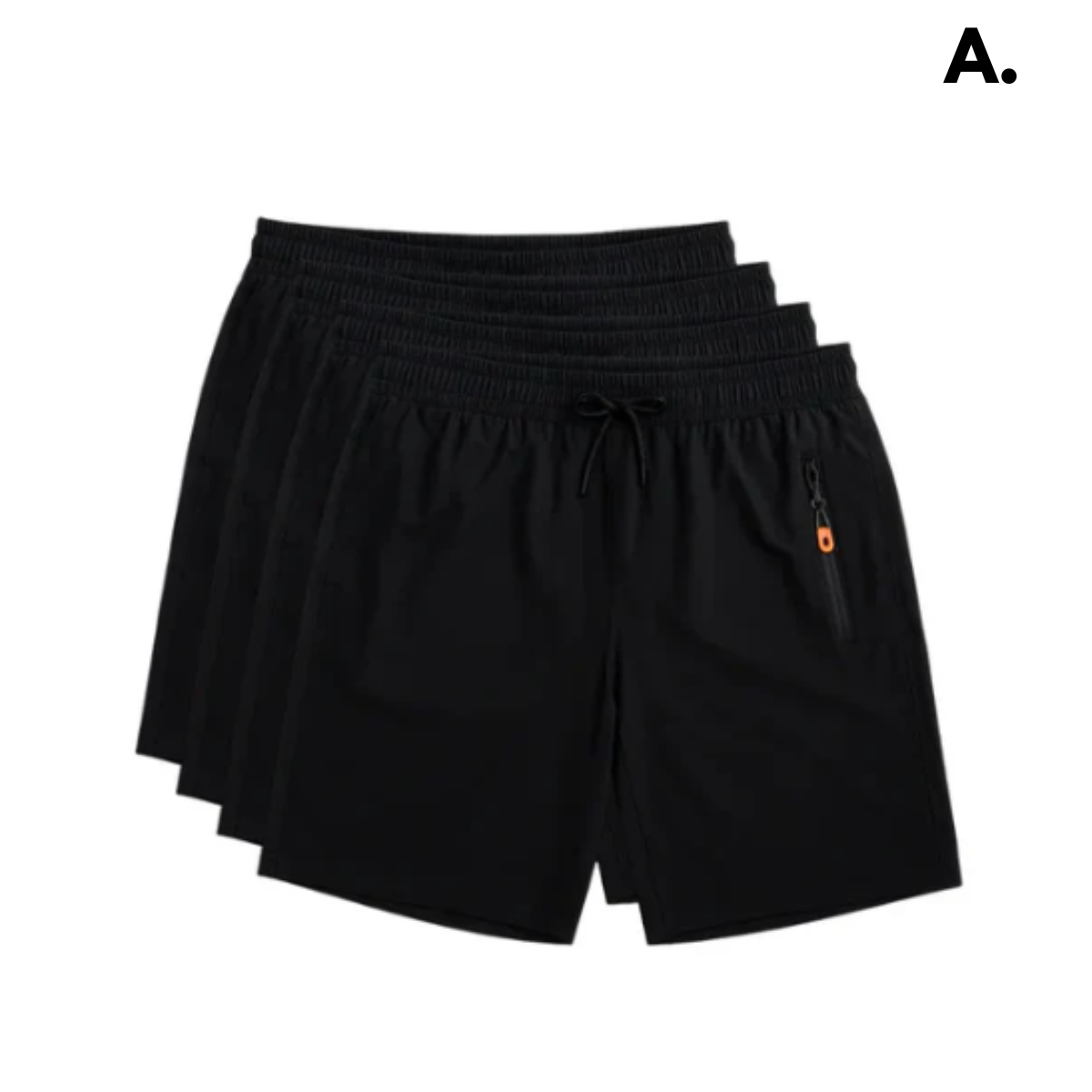 [Pague 2 Leve 4] Bermudas Dry Fit Premium Secagem rápida, Bolso com Zíper e Ajuste Anatômico + FRETE GRÁTIS