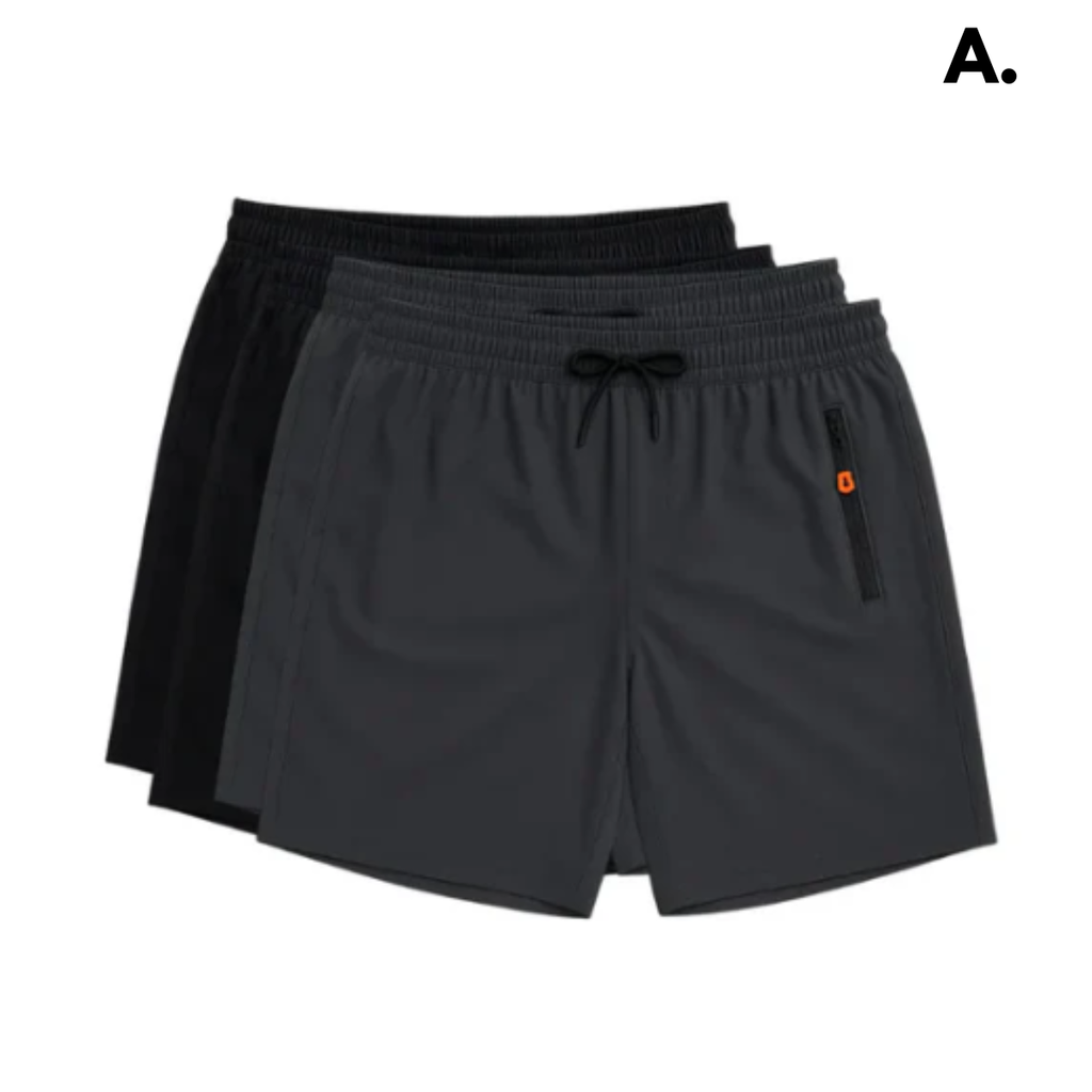 [Pague 2 Leve 4] Bermudas Dry Fit Premium Secagem rápida, Bolso com Zíper e Ajuste Anatômico + FRETE GRÁTIS