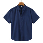 Camisa de Linho Manga Curta Masculina