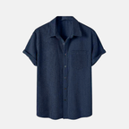 Camisa Manga Curta Marenzzo Veludo Cotelê
