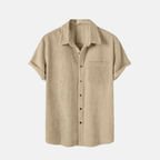 Camisa Manga Curta Marenzzo Veludo Cotelê