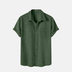 Camisa Manga Curta Marenzzo Veludo Cotelê
