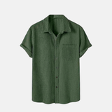 Camisa Manga Curta Marenzzo Veludo Cotelê