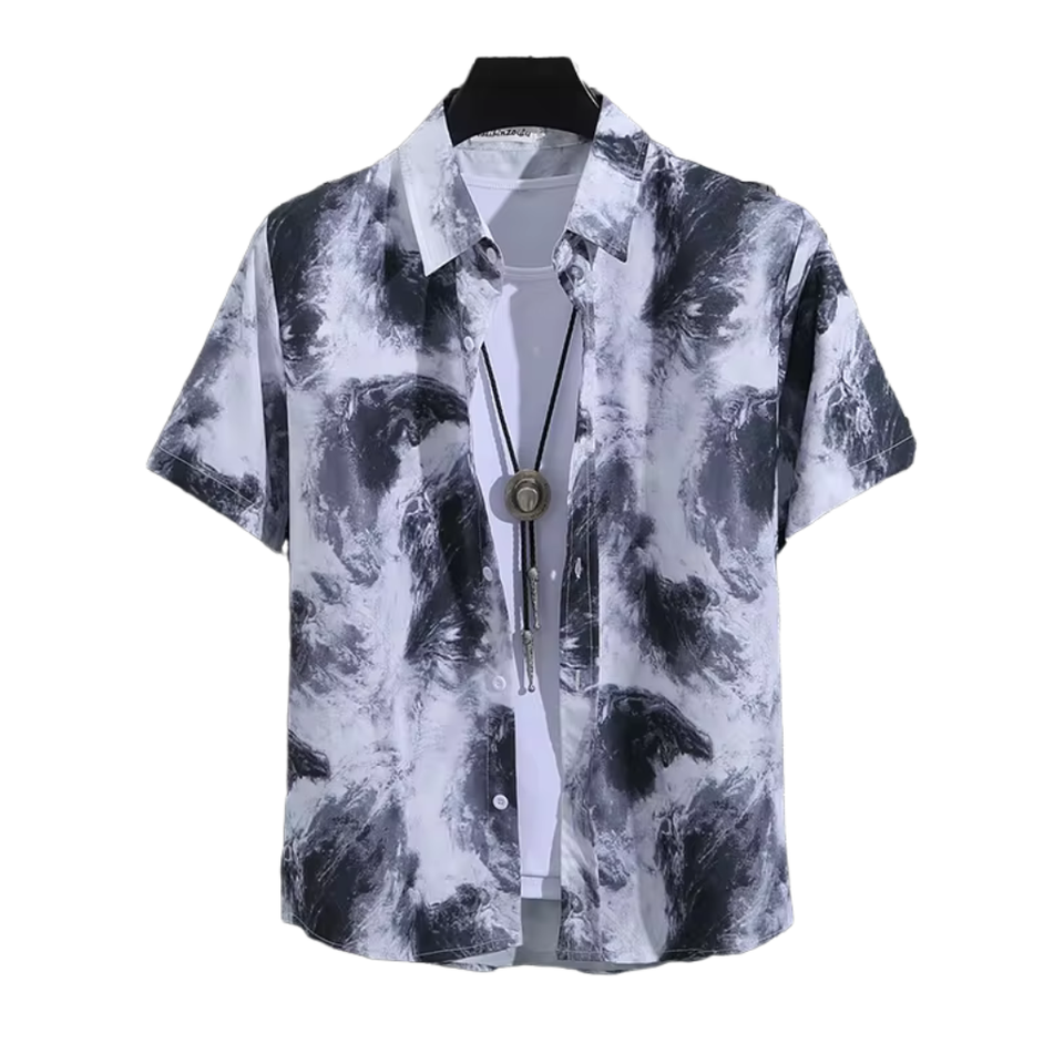 Camisa Manga Curta Marenzzo Marble