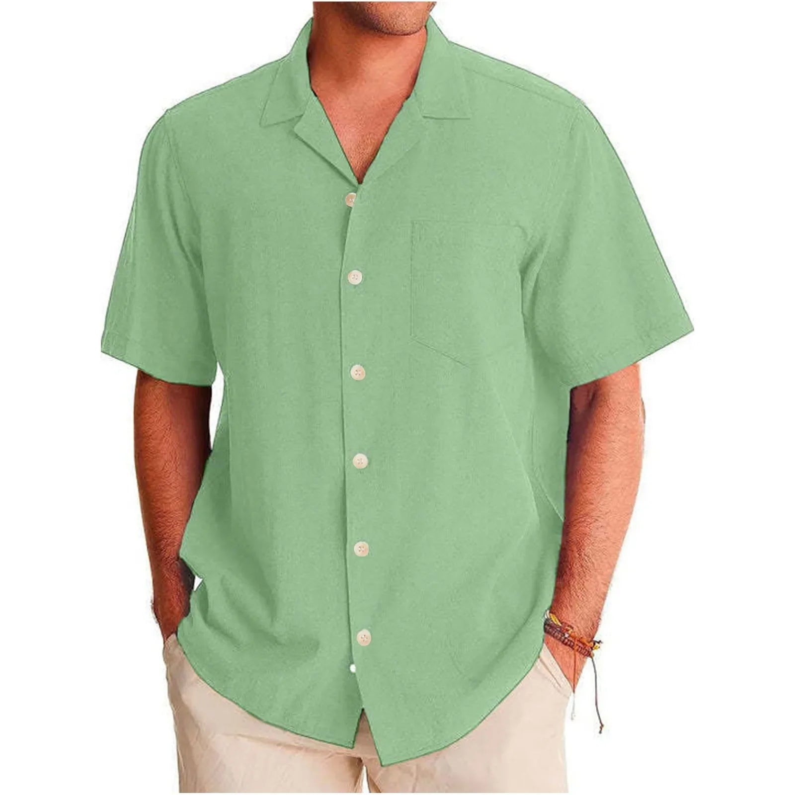 Camisa Masculina Marenzzo Casual Manga Curta