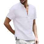 Camisa Masculina De Linho Confort Marenzzo